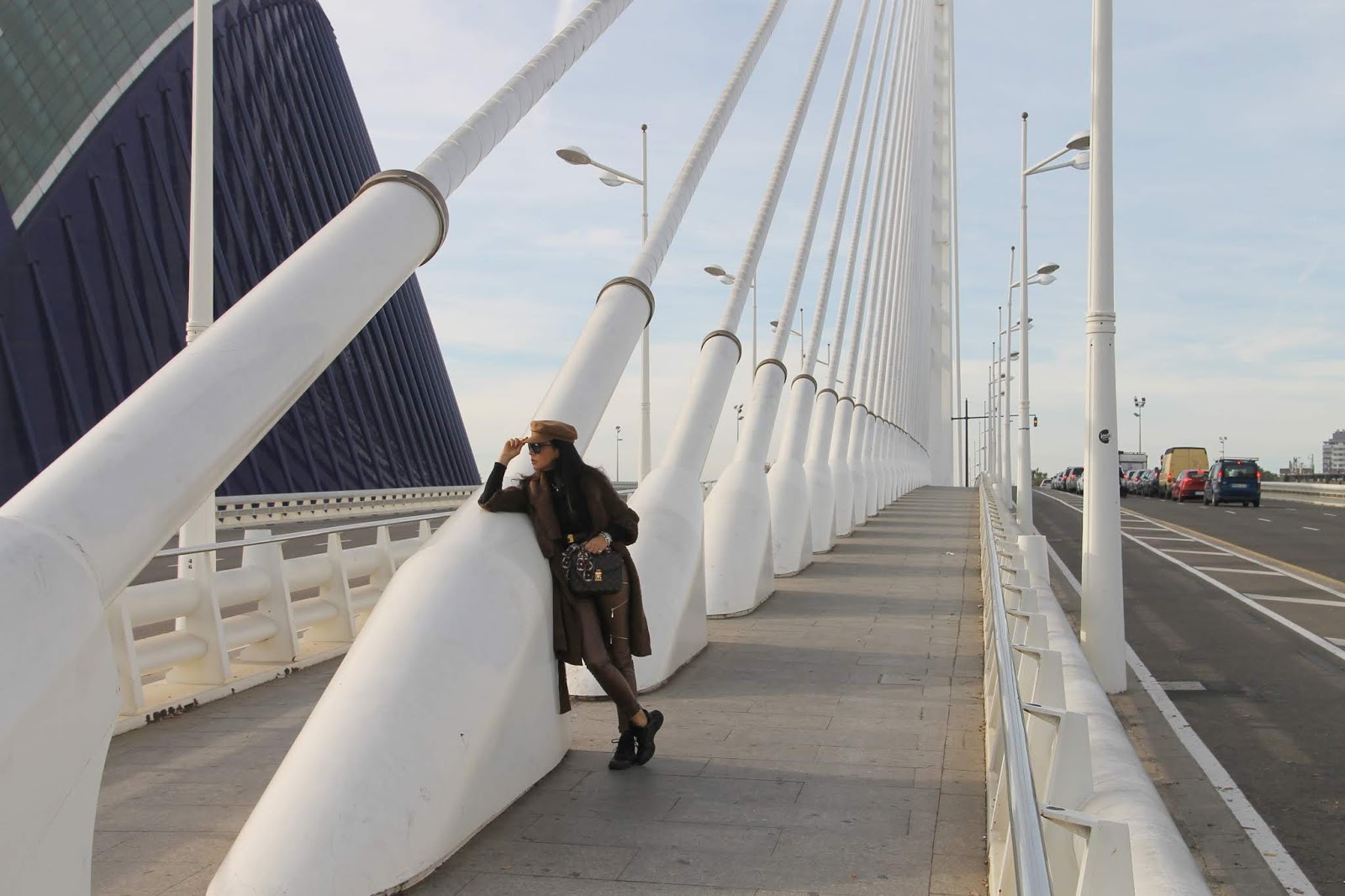 Looking Skyward From The Base Of The Assut De L’Or Bridge