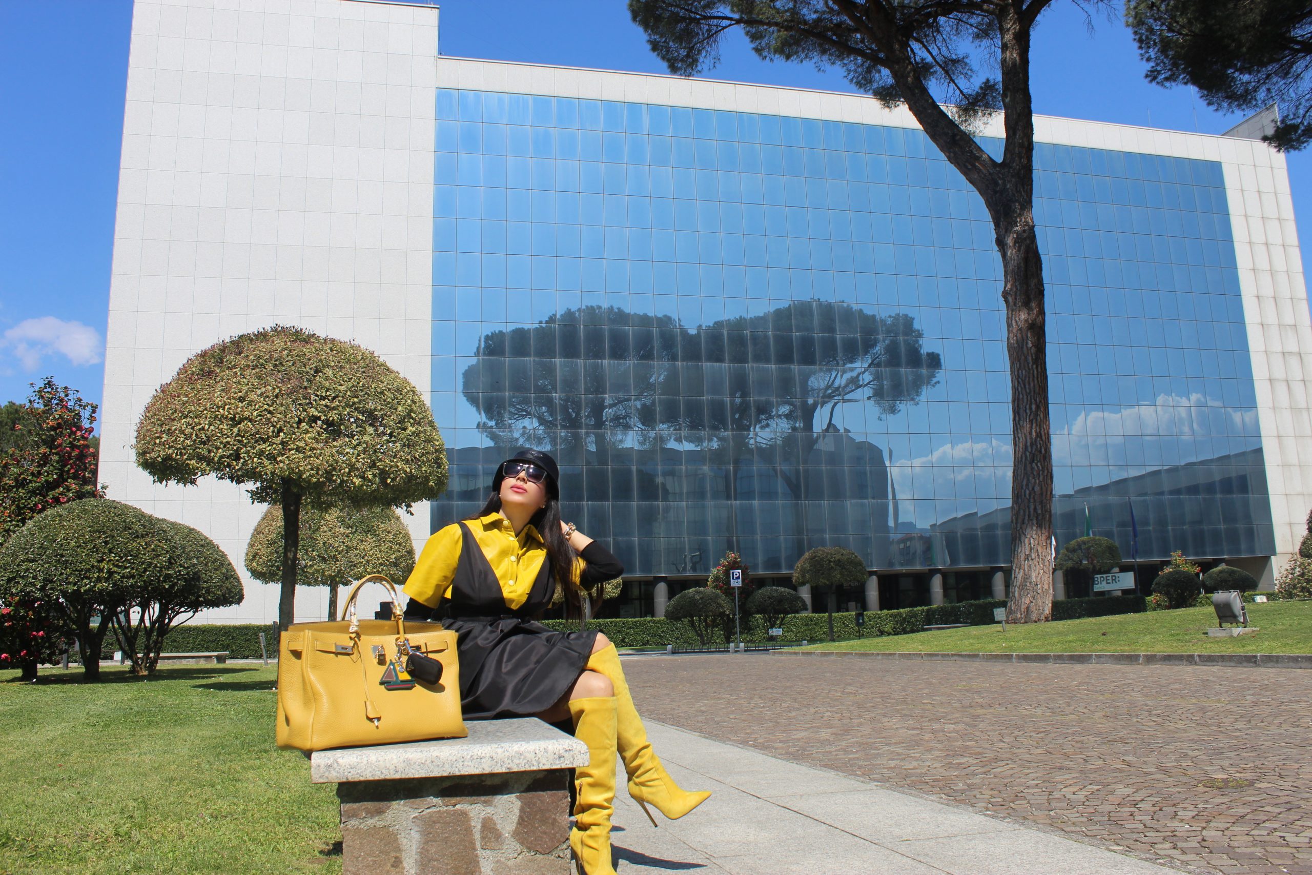 black and yellow spring trend Hermes Birkin Bag Paola Lauretano 