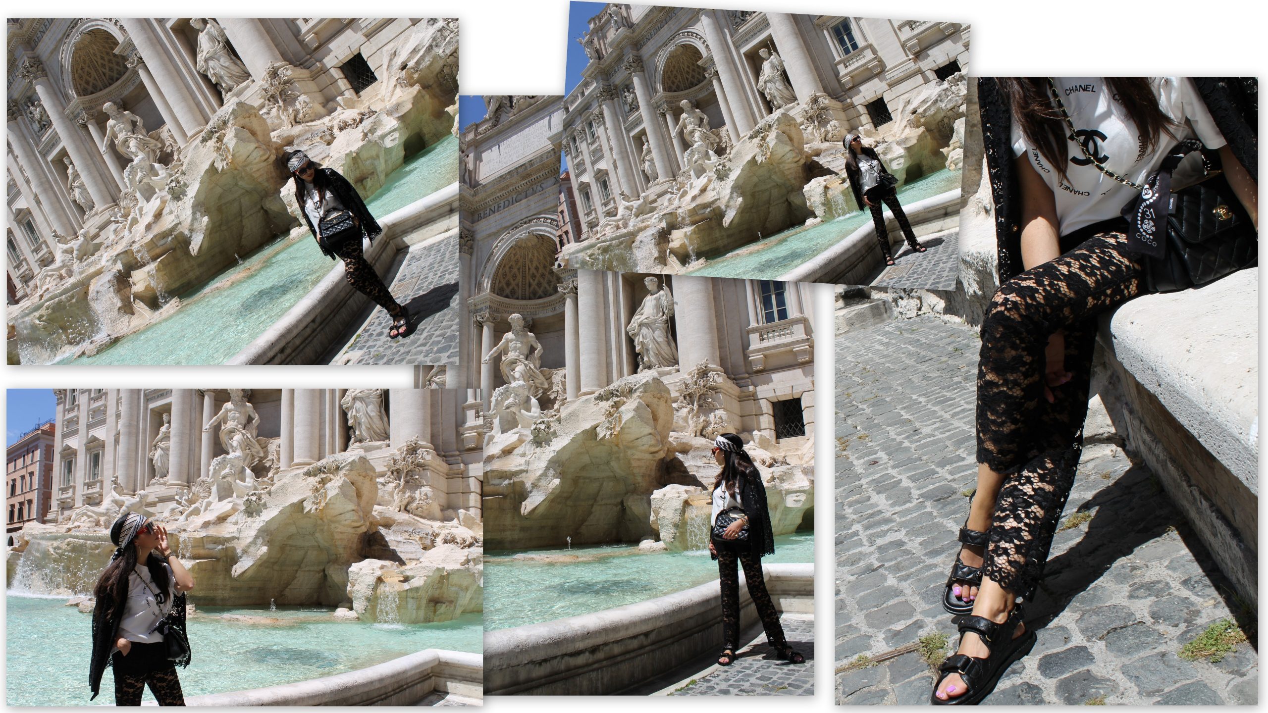 Rome Tour Italy Staycation Fountain of Trevi Shooting Chanel Look Paola Lauretano