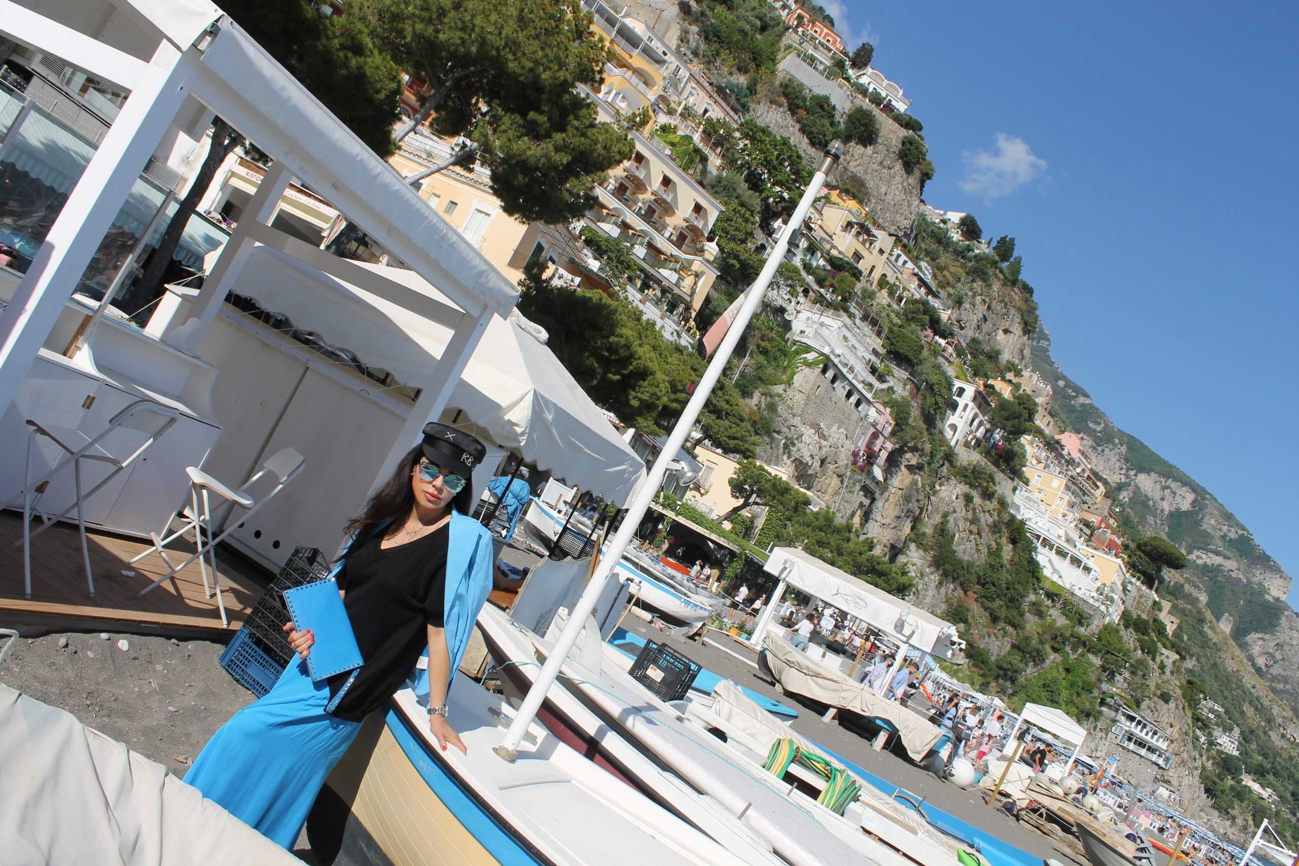 Amalfi Coast Positano Staycation Aesthetic Total Look Turquoise Dior LookBook