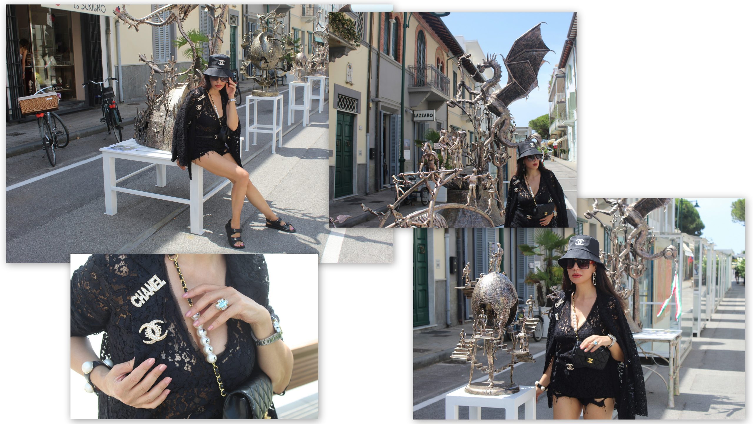 Italian Summer Staycation Forte Dei Marmi Prada Total Look Outfit Inspo Paola Lauretano