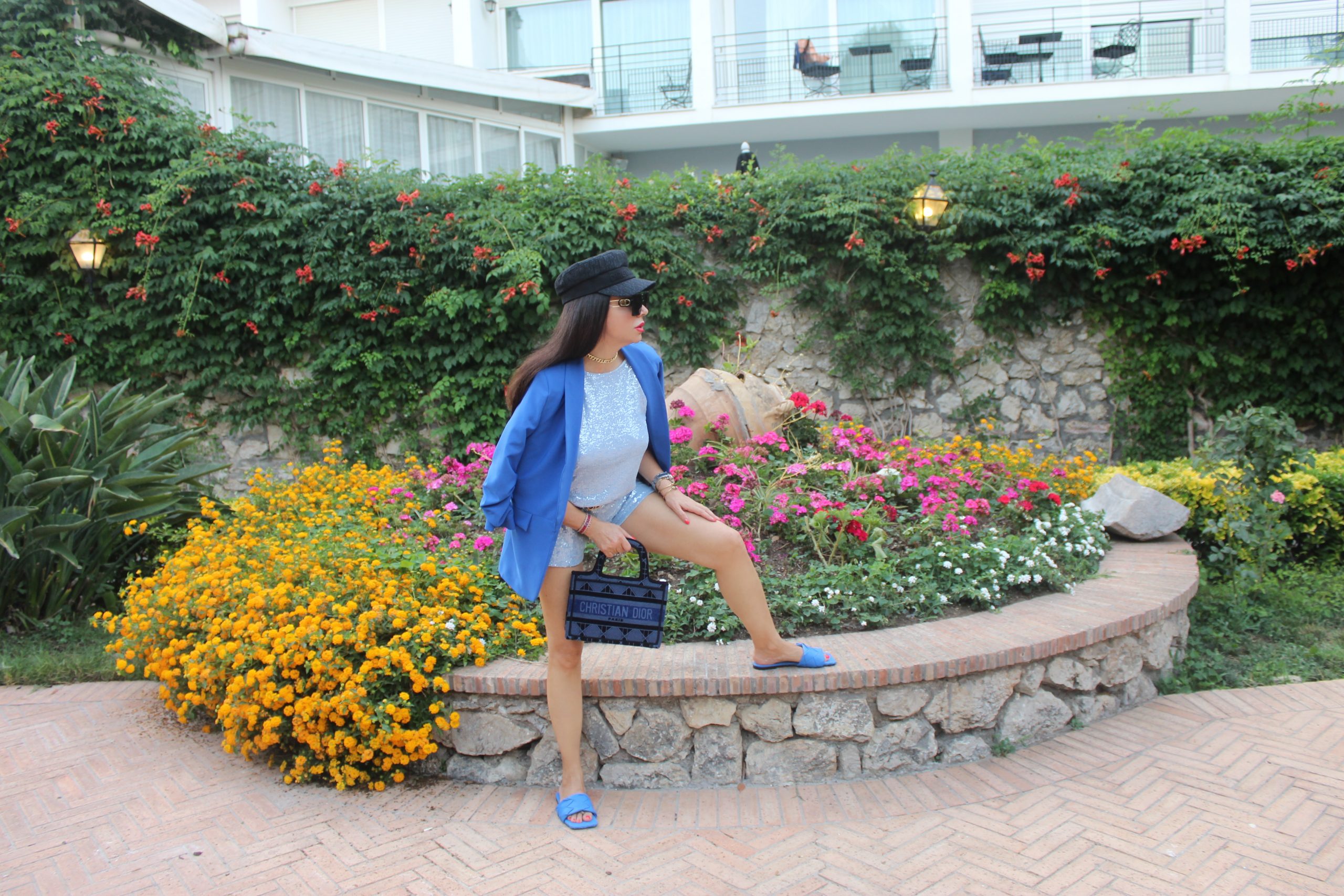 Capri Bottega Veneta Blue Inspo Outfit Italian Summer Staycation Paola Lauretano 