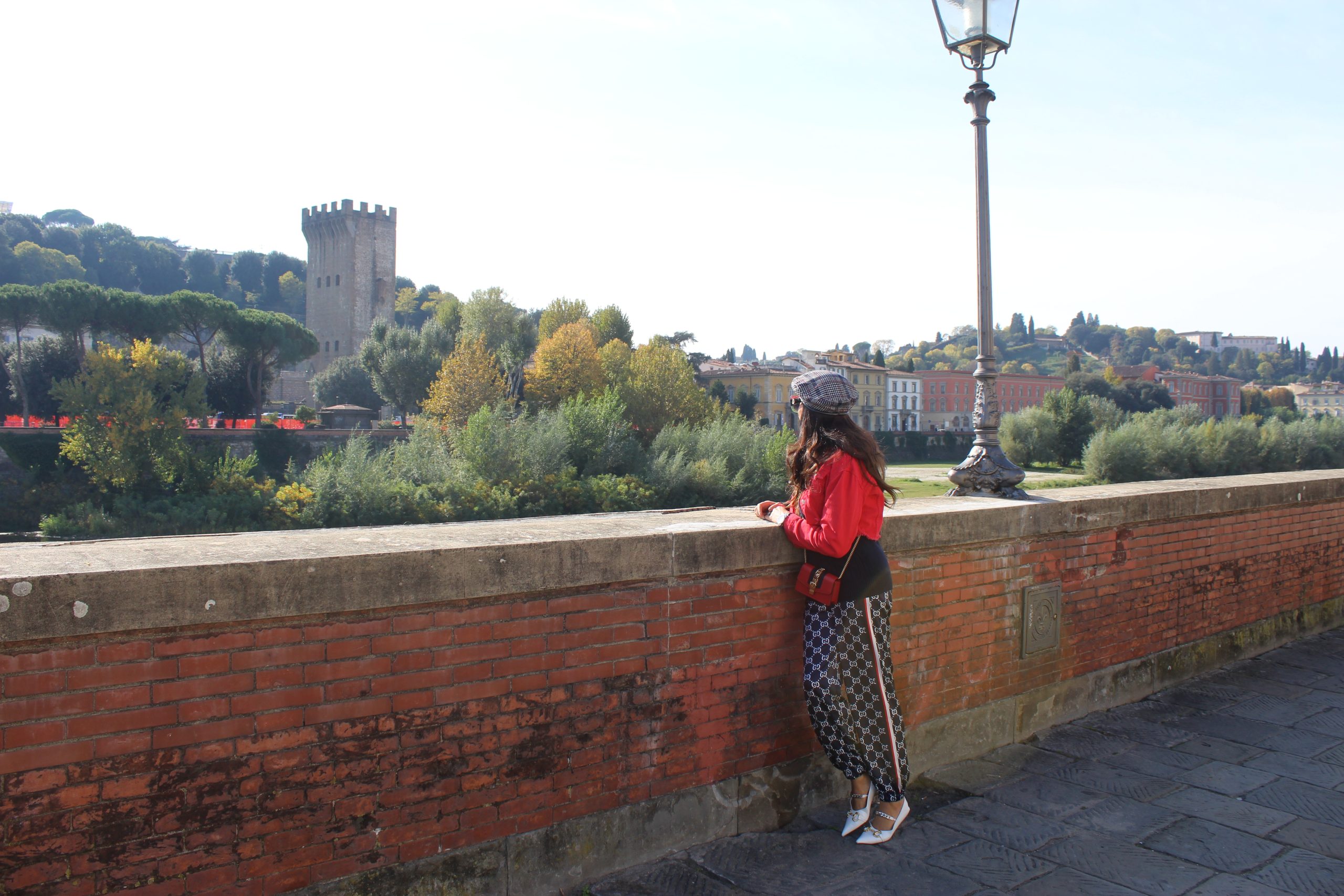 Florence Weekend Firenze Italy Getaway Visit Italy Visit Florence Fall trends ROMWE denim cropped Jacket GUCCI total look