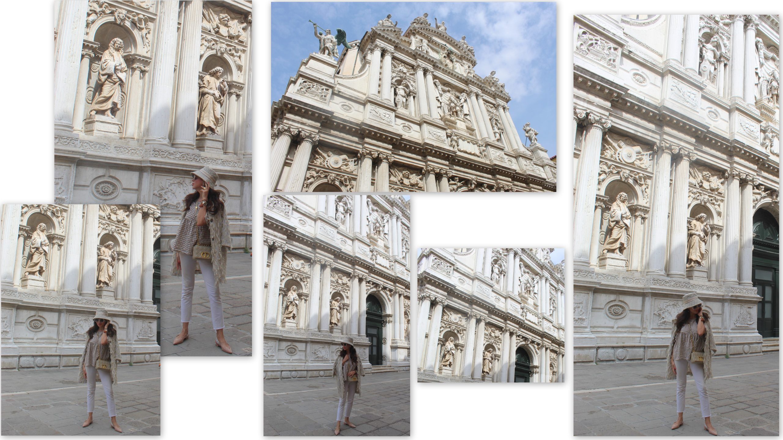 Venice Venezia Italy ZARA trench and jeans ASOS top DIOR accessories Paola Lauretano
