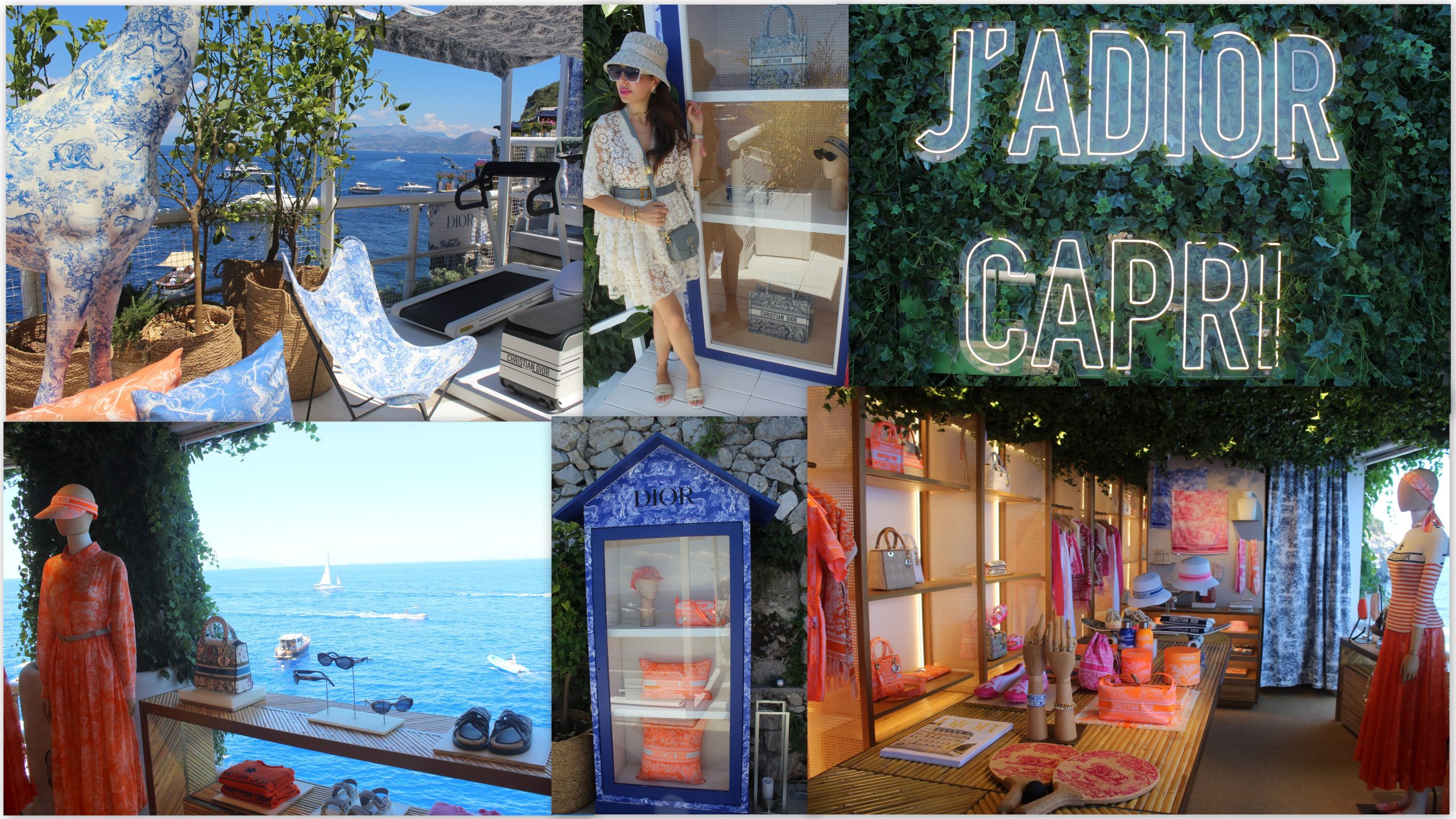 BABYLON dress DIOR accessories Italy Travel in Italy Capri Paola Lauretano